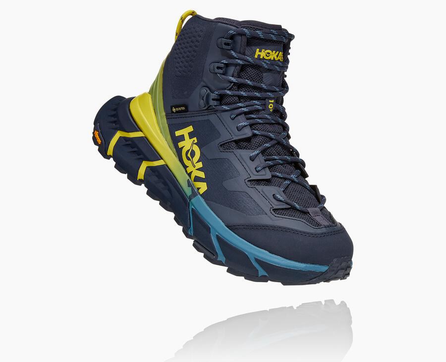 Hoka One One Tennine Hike Gore-Tex - Women Hiking Boots - Blue,Australia HER-426853